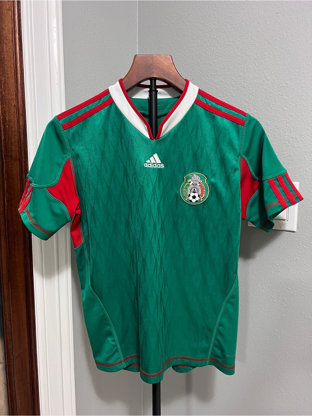 Adidas Mexico 2010 World Cup Home Soccer Jersey Youth Large